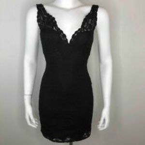 Topshop Black Lace Minidress